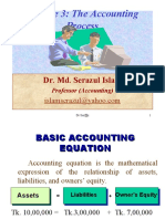 Lecture 3: The Accounting Process: Dr. Md. Serazul Islam