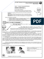 Most Essential Learning Competency: Lesson 7: Common Communicable Diseases