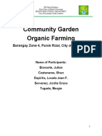 Community Garden Organic Farming: Barangay Zone 4, Purok Rizal, City of Koronadal