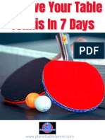Improve Your Table Tennis in 7 Days