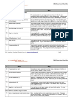 CMS Selection Checklist