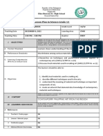 Lesson Plan in Science Grade 12: Elias Buscano Sr. High School