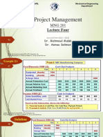 Project Managemet Lecture Four