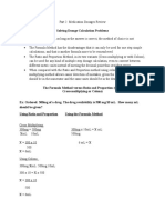 Dosage Calculation Review Part 2 - Medication Dosages