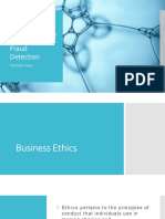 Business Ethics Fraud and Fraud Detection