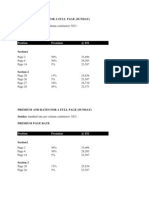 Pakistani Print Ad Rates