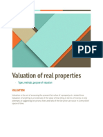 Valuation of Real Properties