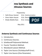 Antenna Synthesis and Continuous Sources