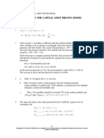 Chapter 9: The Capital Asset Pricing Model: Problem Sets