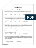 Ranking/Ordering: Model 1: Total Number of Persons in A Row - Basic