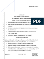 Affidavit For Criminal Complaint Against Bank of America-8pgs