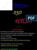 XII W.S. PPT of INVITATION AND REPLIES