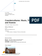 Countercultures - Music, Theory and Scenes