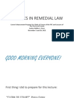 Updates in Remedial Law (Nov 2021 Philja) PDF