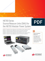 N6780 Series Source/Measure Units (SMU) For The N6700 Modular Power System