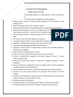 Grow More Faculty of Management Finance Topic List For Sip