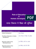 Holistic Development & Role of Education