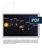 Nuestro Sistema Planetario Solar para Primer Grado de Secundaria