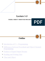 Lecture 1-3: Cse202: Object Oriented Programming