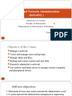 System and Network Administration (Intc4112)