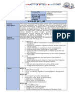 GE 3 Course Outline