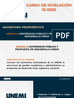 Unidad 2 - Universidad Publica y Propuesta de Desarrollo Unemi