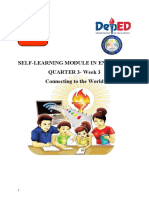 Self-Learning Module in English 9 QUARTER 3-Week 3 Connecting To The World