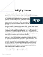 Essay For Bridging Course: Kenapa Melanjutkan Studi, Memilih Jurusan Dan Alasannya Apa