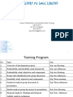 PPT-Training On Prefeasibility & Feasibility Study