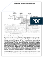 Technical Designs For Ground Water Recharge