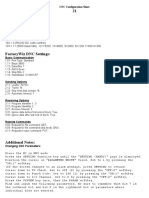 CNC Configuration Sheet Fanuc 21