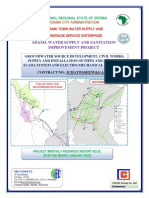 Findings and Reports On Water Construction Adama 22