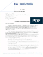 FOIA Request - CREW: Regarding Record Management and Cloud Computing: Dept. of Labor: 6/24/2011