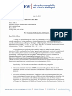 FOIA Request - CREW: Regarding Record Management and Cloud Computing: National Archives and Records Adminstration: 6/24/2011