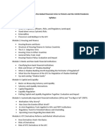 Financial Regulation: From The Global Financial Crisis To Fintech and The COVID Pandemic Syllabus