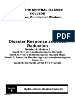 Disaster Response and Risk Reduction: Philippine Central Islands College San Jose, Occidental Mindoro