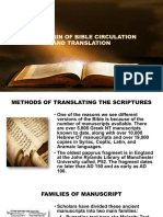 Ghl. Special Revelation - History of Bible Translation