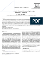 Analysis of Acoustic Characteristics According To Design Parameter of Diaphragm