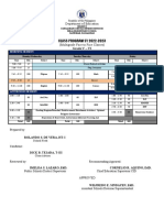 Multigrade Class Program 2022 2023 Face To Face