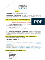 Semantics Unit 1 Resumen Final