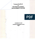 Training Handbook On Property and Supply Management - 2003