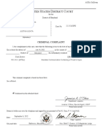 Justin Kuchta Criminal Complaint and Affidavit