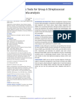 Rapid Diagnostic Tests For Group A Streptococcal Pharyngitis