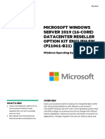 Microsoft Windows Server 2019 (16-Core) Datacenter Reseller Option Kit English Sw-Psn1011483586czen (398443)