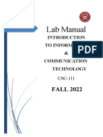 ICT Lab Manual - Lab Experiment Complete