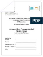 Advanced - Java - Lab Manual (Updated) 31.05.2022