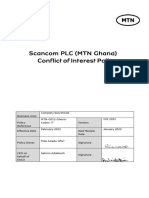 Scancom PLC MTN GH Conflict of Interest Policy Signed