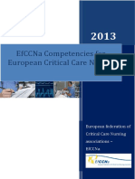 Competencies For European Critical Care Nurses 2013