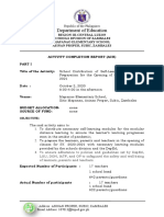 ACR - Distribution of Modules SY 2020-2021