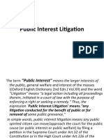 Public Interest Litigation